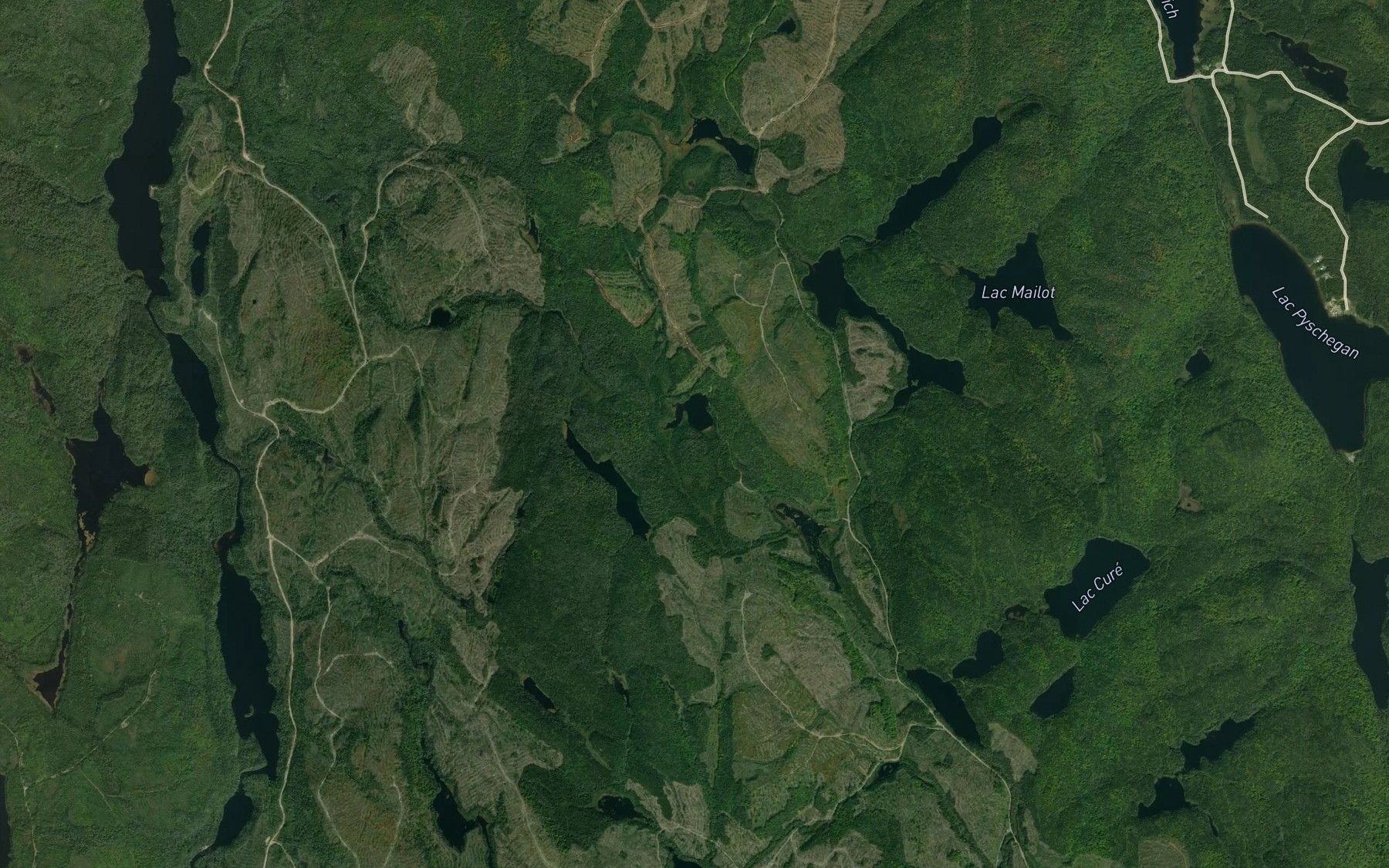 Satellite map of the Lac du Pain de Perdrix