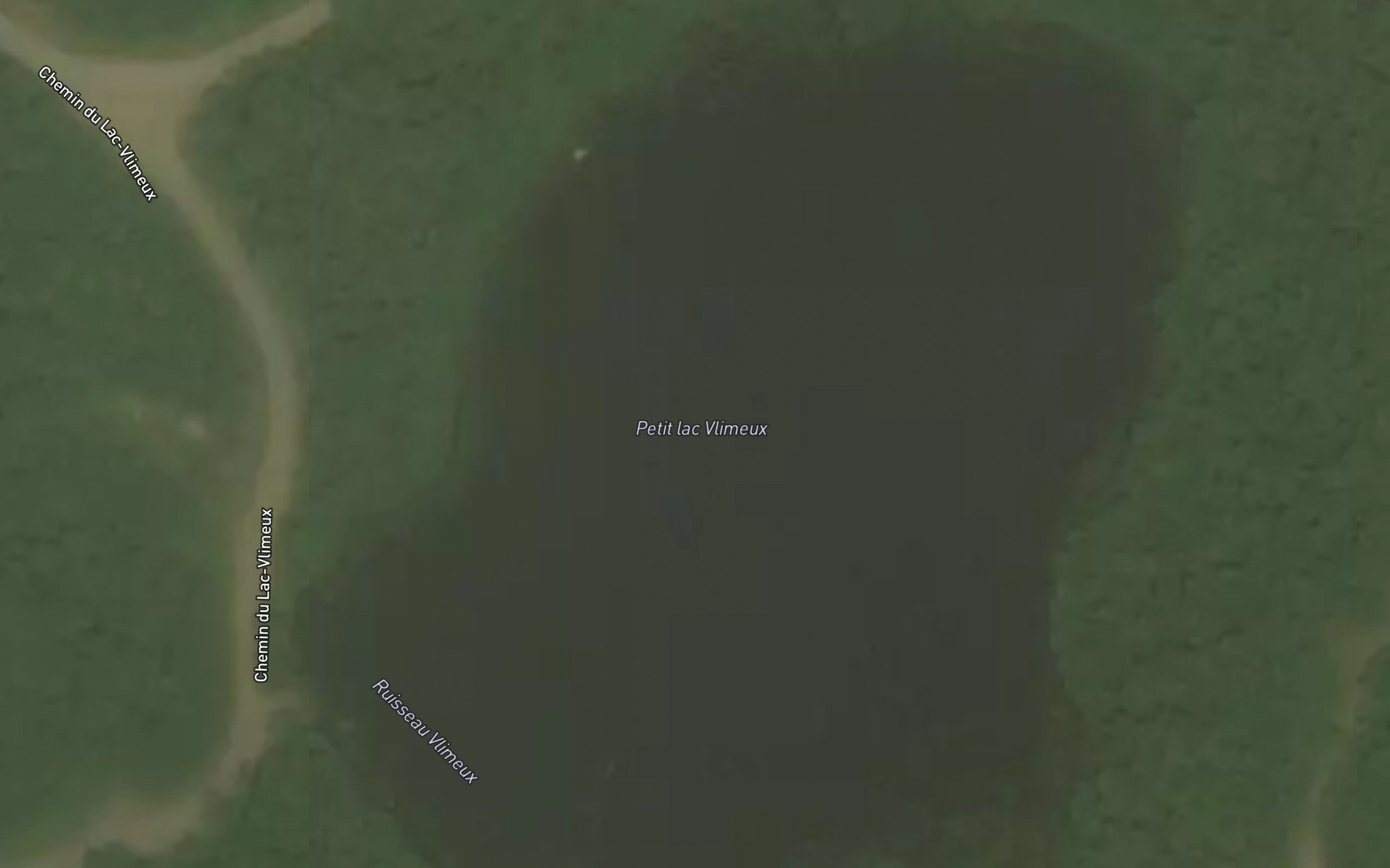 Satellite map of the Petit lac Vlimeux