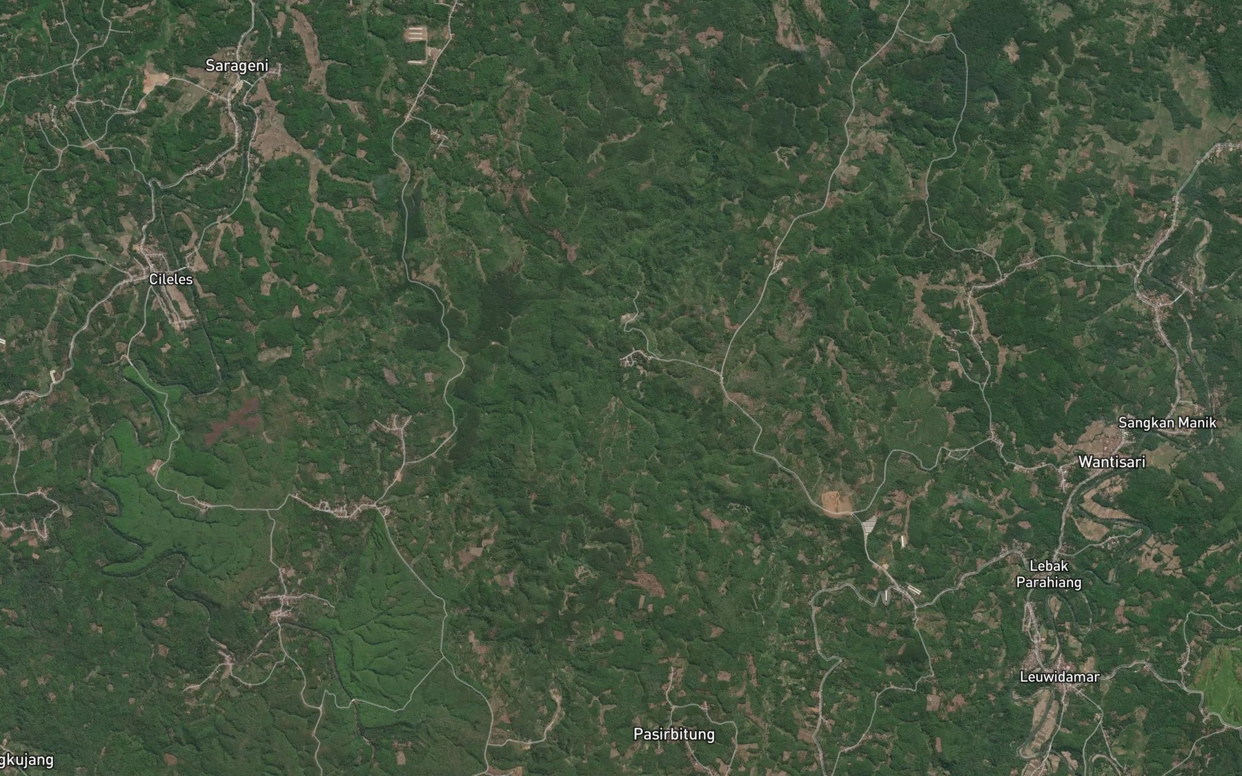 Satellite map of the Ci Kapek