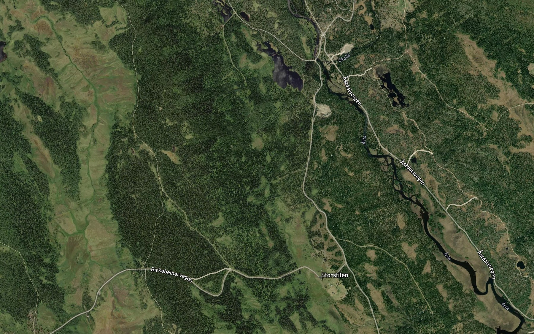 Satellite map of the Storstilbekken