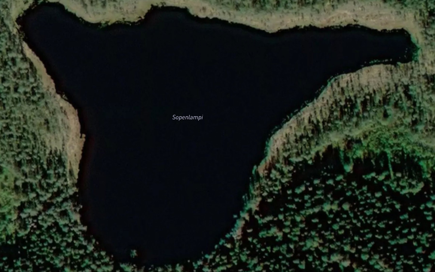 Satellite map of the Sopenlampi