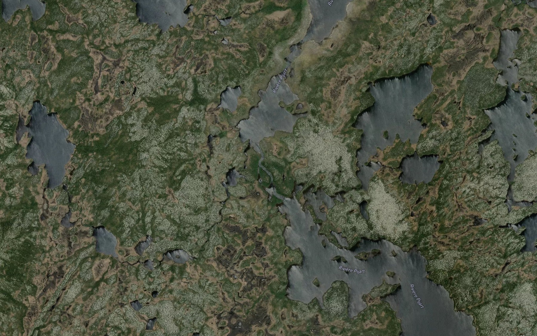 Satellite map of the Riviere Pijart
