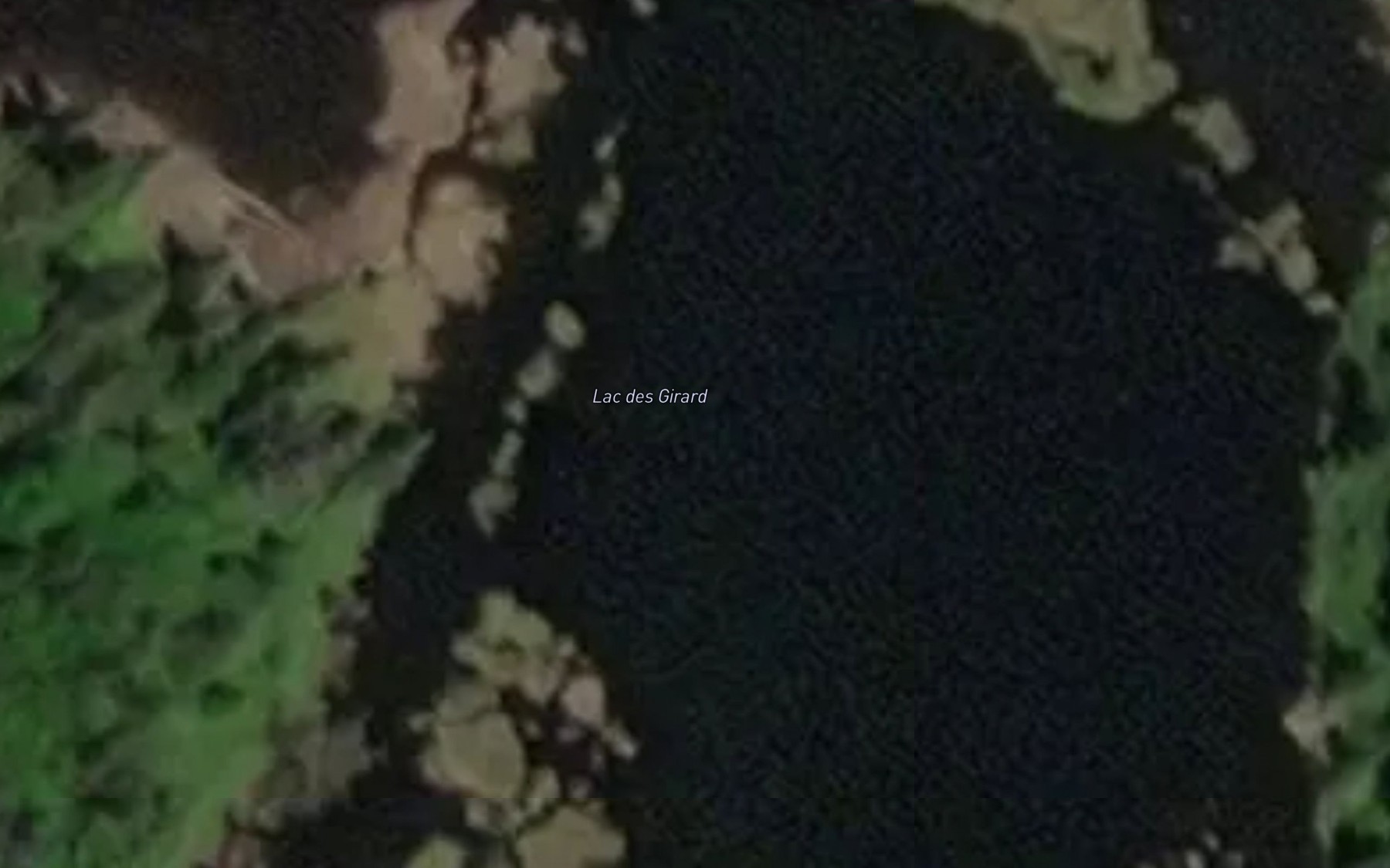 Satellite map of the Lac des Girard