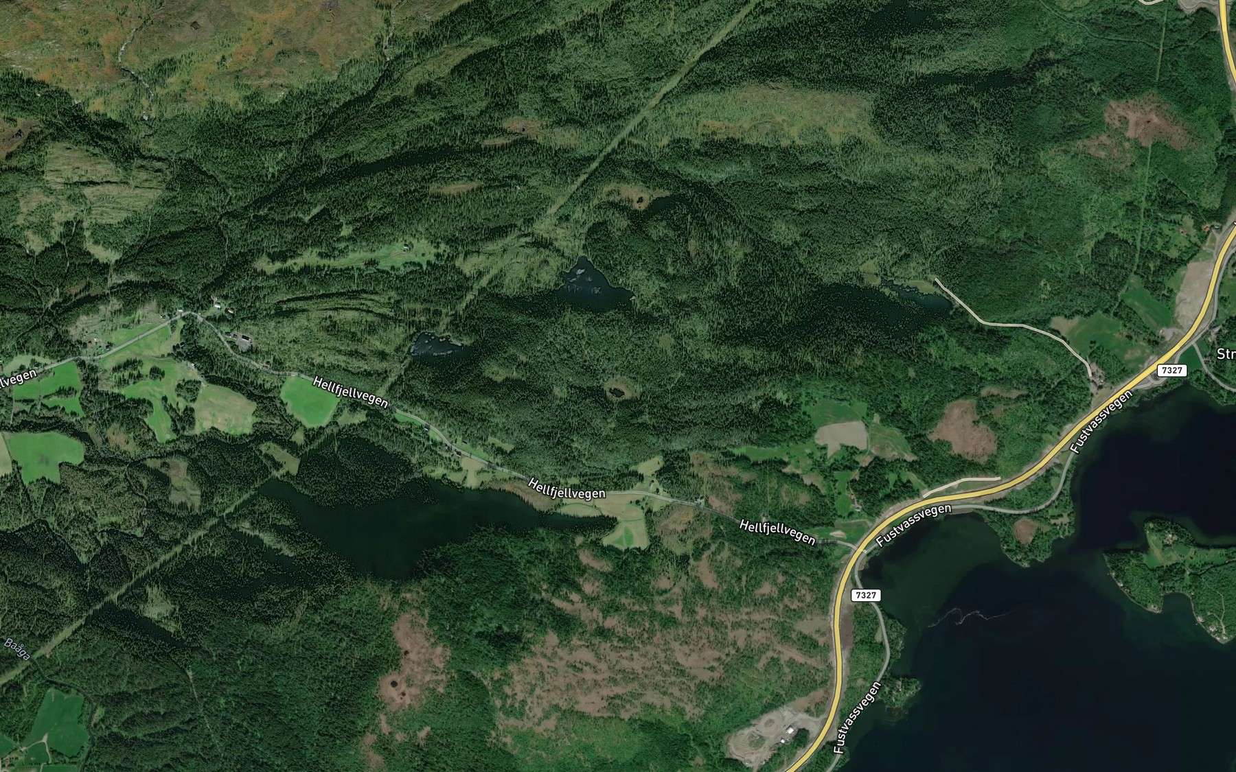 Satellite map of the Torvtjorna