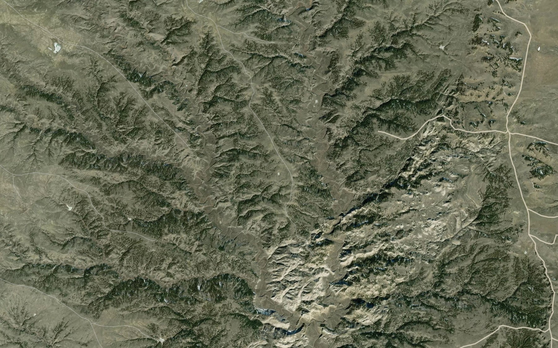 Satellite map of the Sandpiper Reservoir