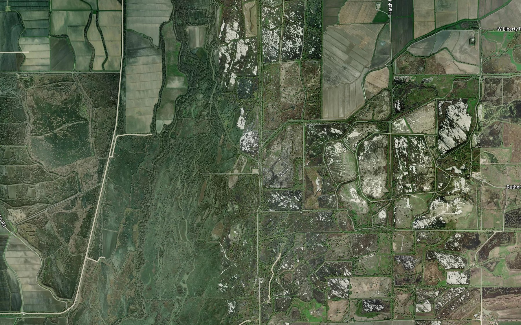Satellite map of the Sanborn Slough