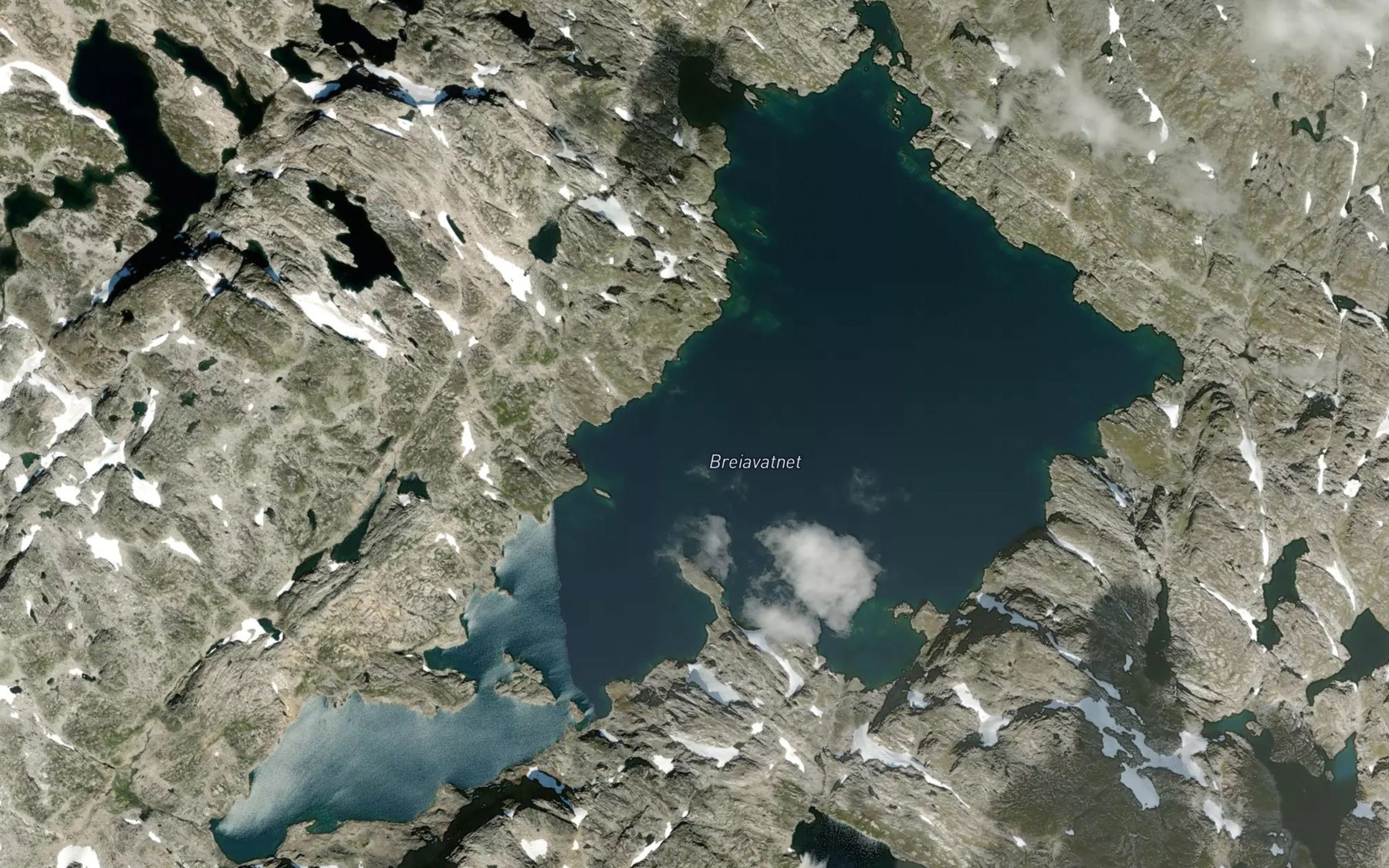 Satellite map of the Breiavatnet