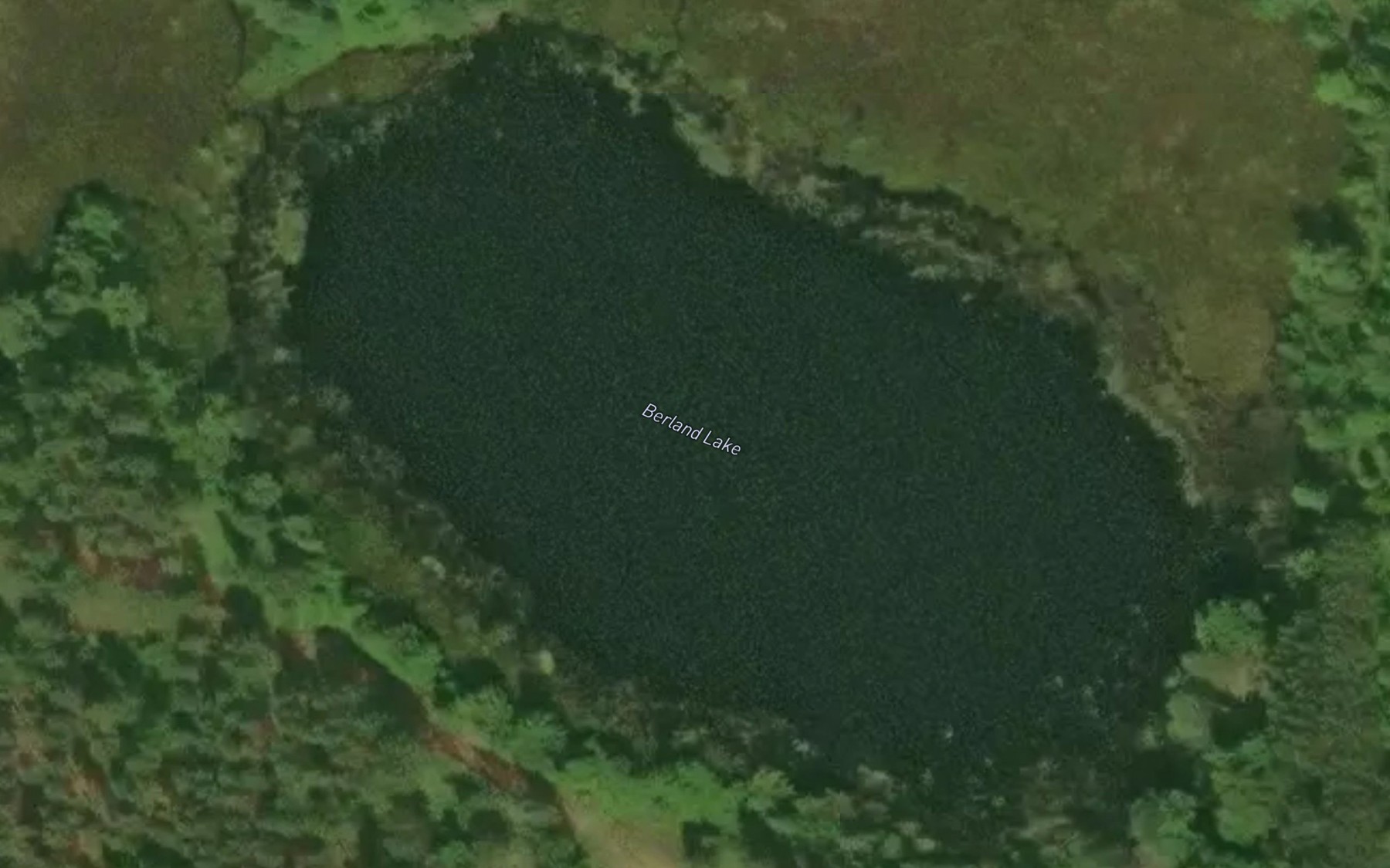 Satellite map of the Berland Lake