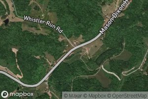 Satellite map of the Whisler Run