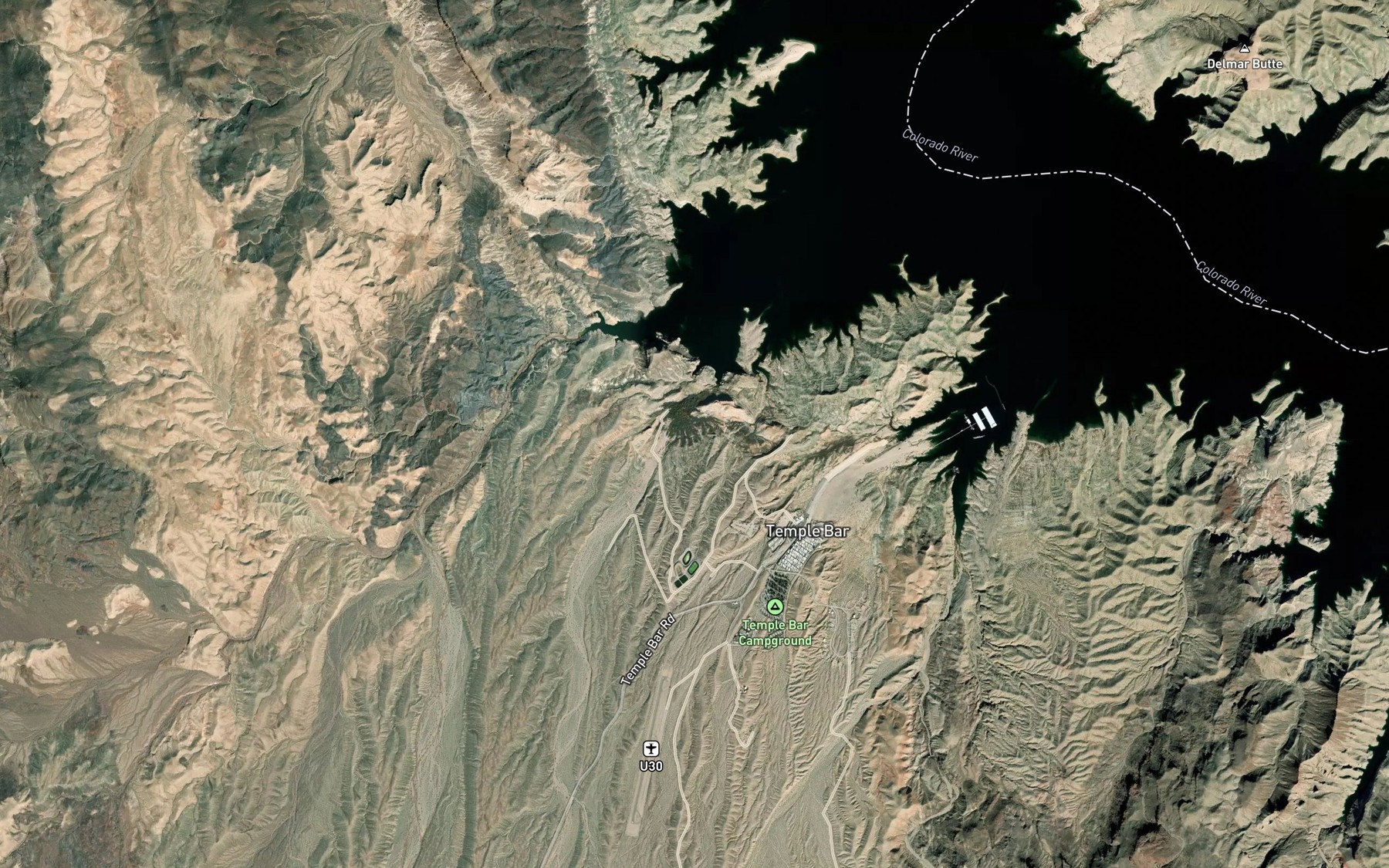 Satellite map of the Monkey Cove Spring