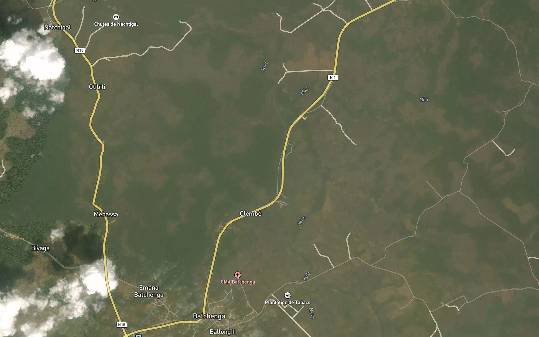 Satellite map of the Ekongolo