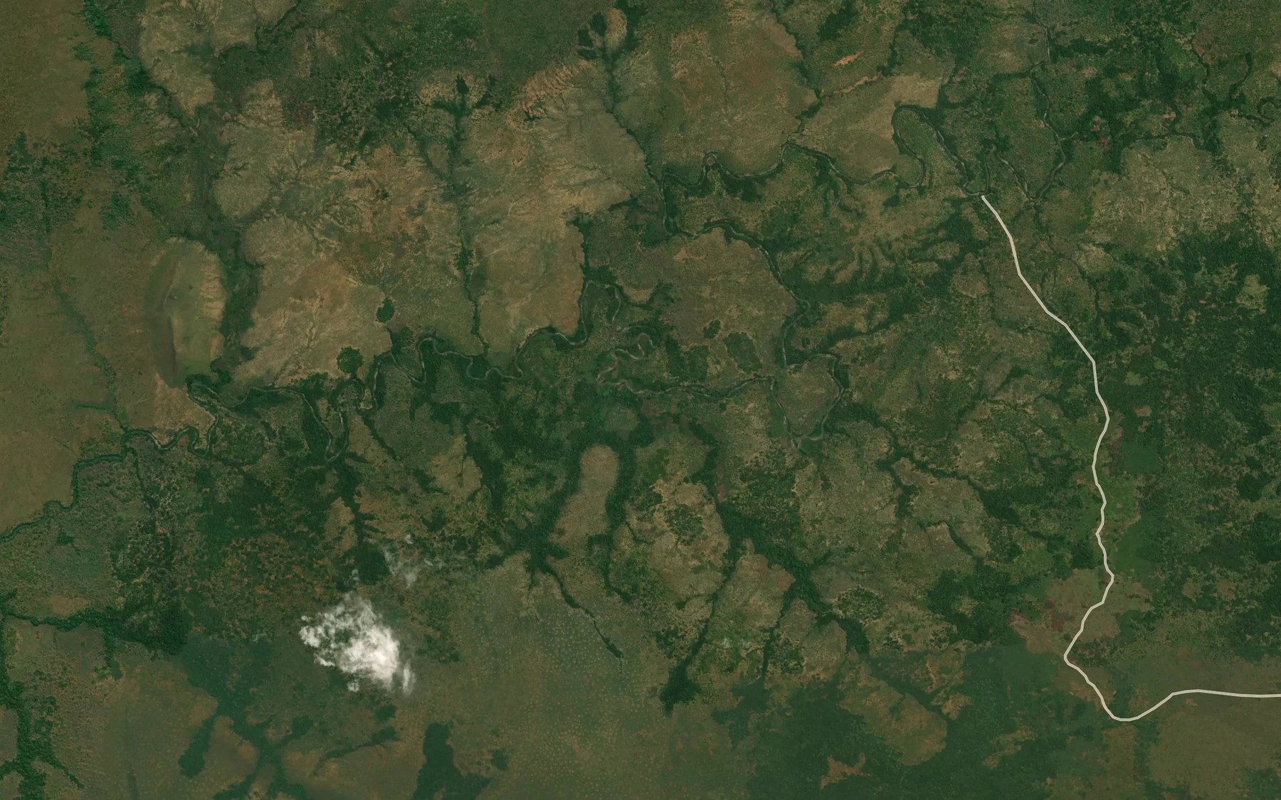 Satellite map of the Kilwe