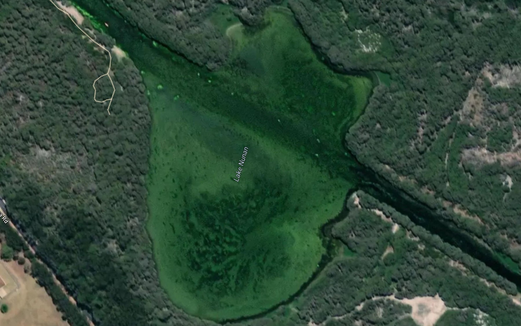 Satellite map of the Lake Nunan