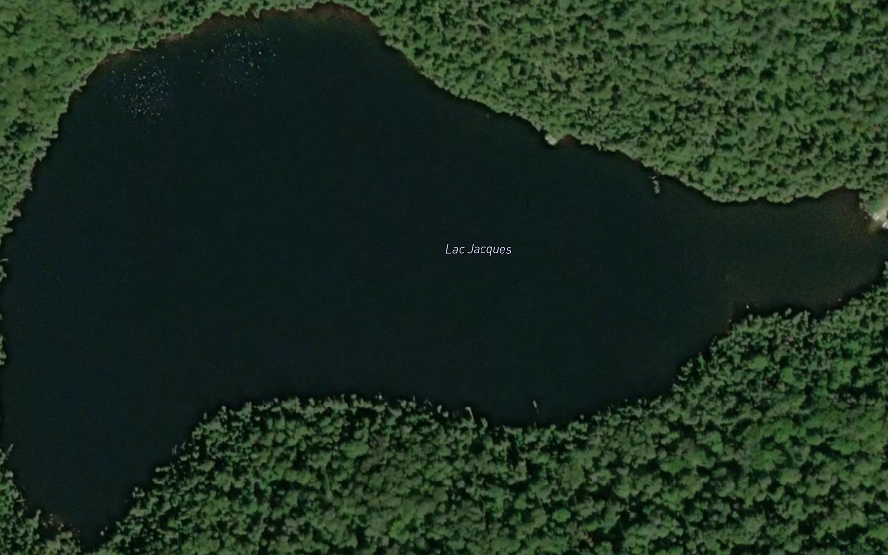 Satellite map of the Lac Jacques