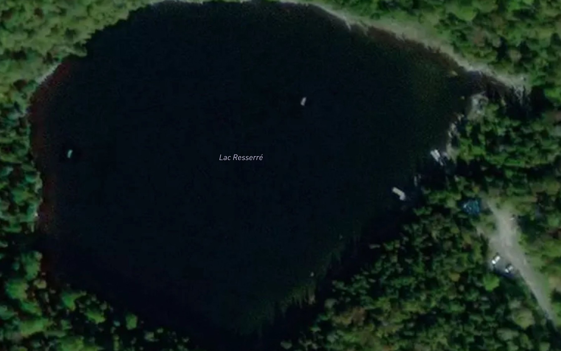 Satellite map of the Lac Resserre