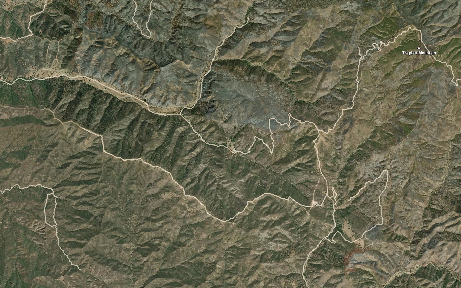Satellite map of the Horseshoe Spring