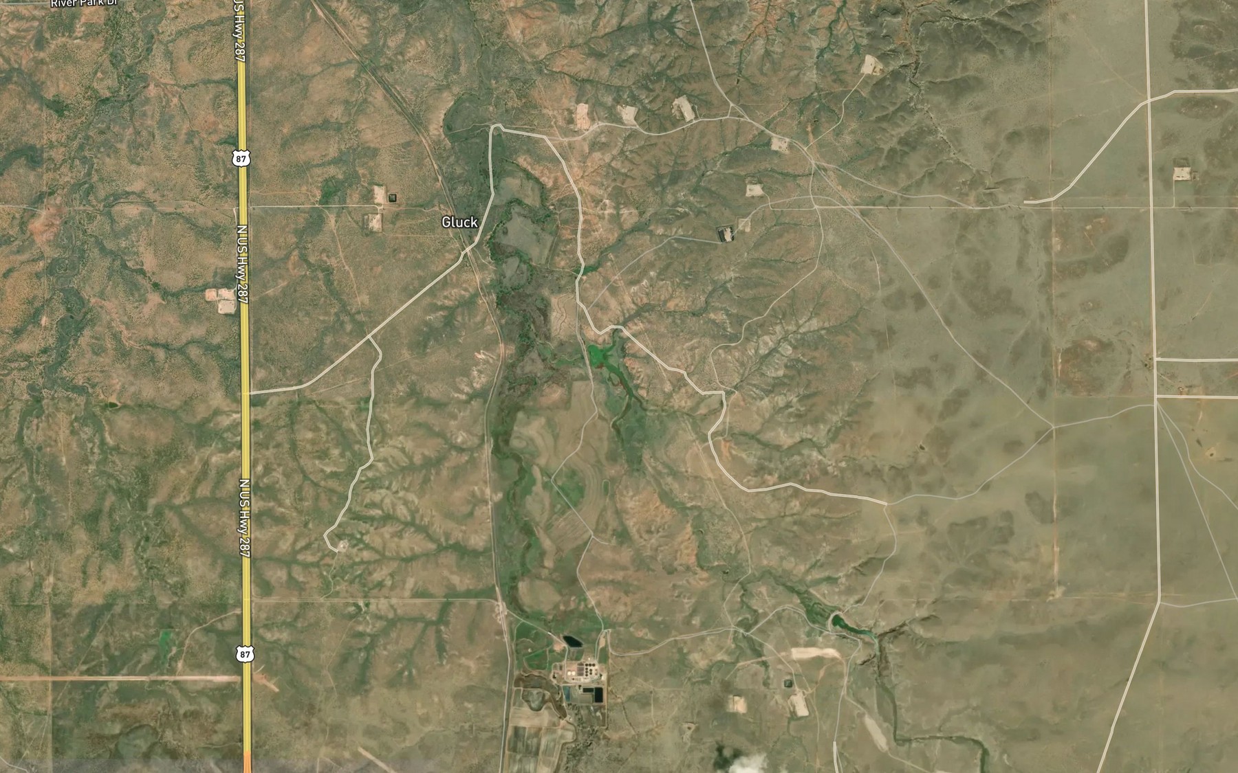 Satellite map of the 6 Section Lake