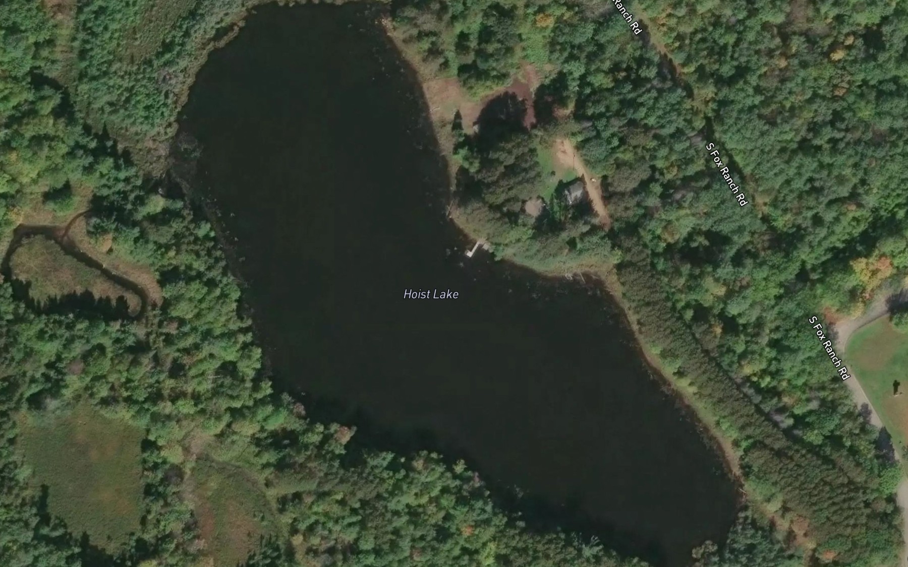 Satellite map of the Hoist Lake