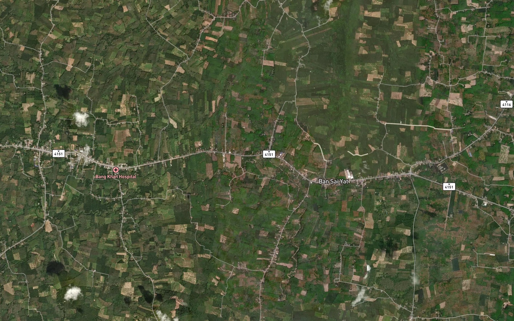 Satellite map of the Khlong Nam Daeng