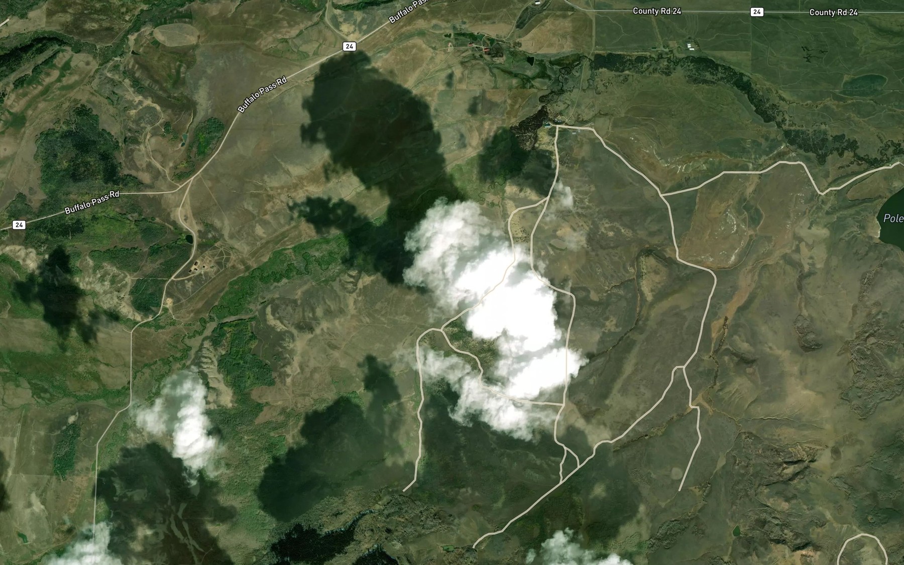 Satellite map of the Cook Ditch