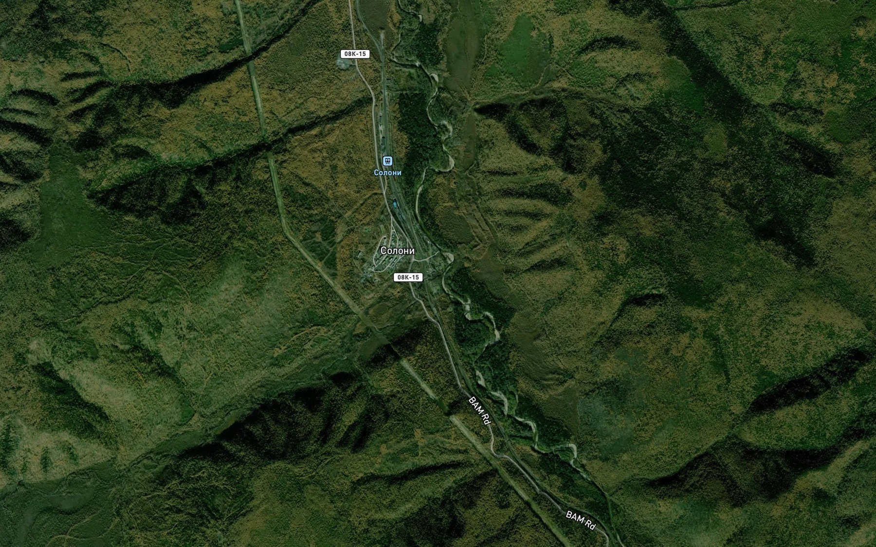 Satellite map of the Sinkal'tu