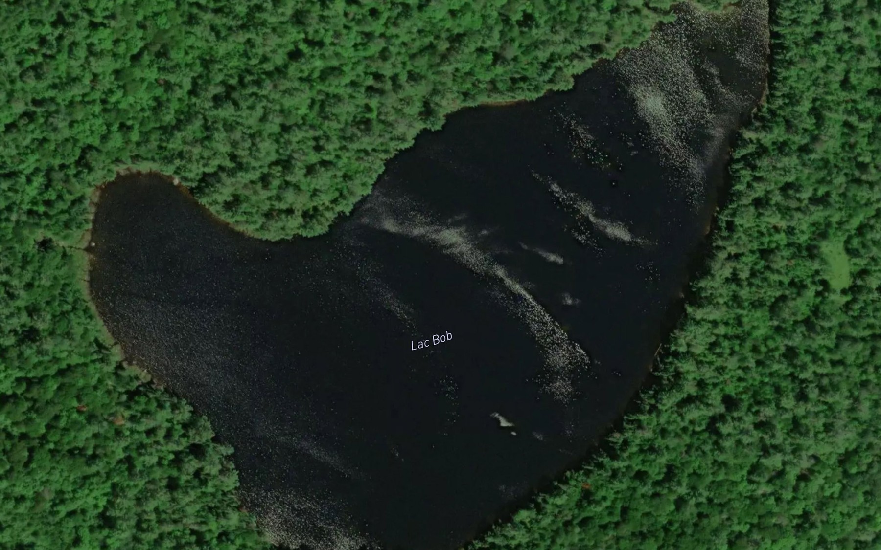 Satellite map of the Lac Bob