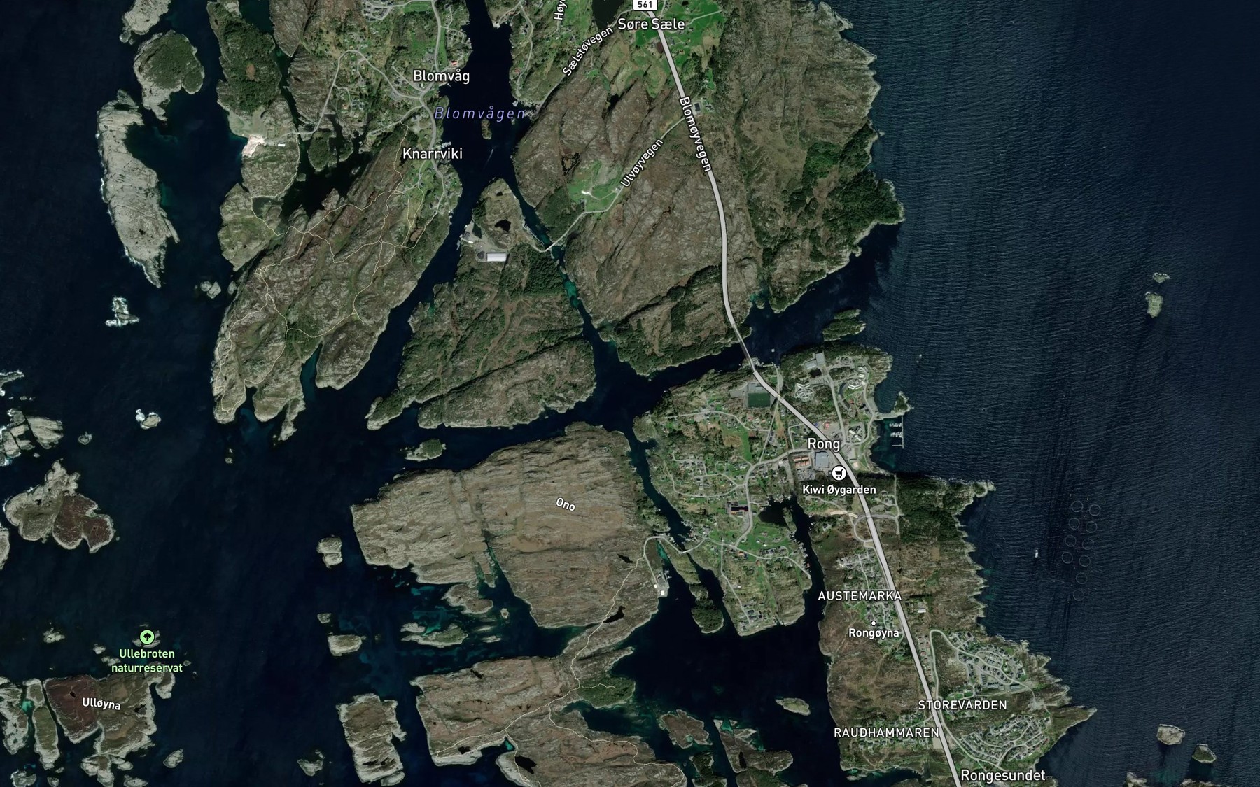 Satellite map of the Ulvsundet