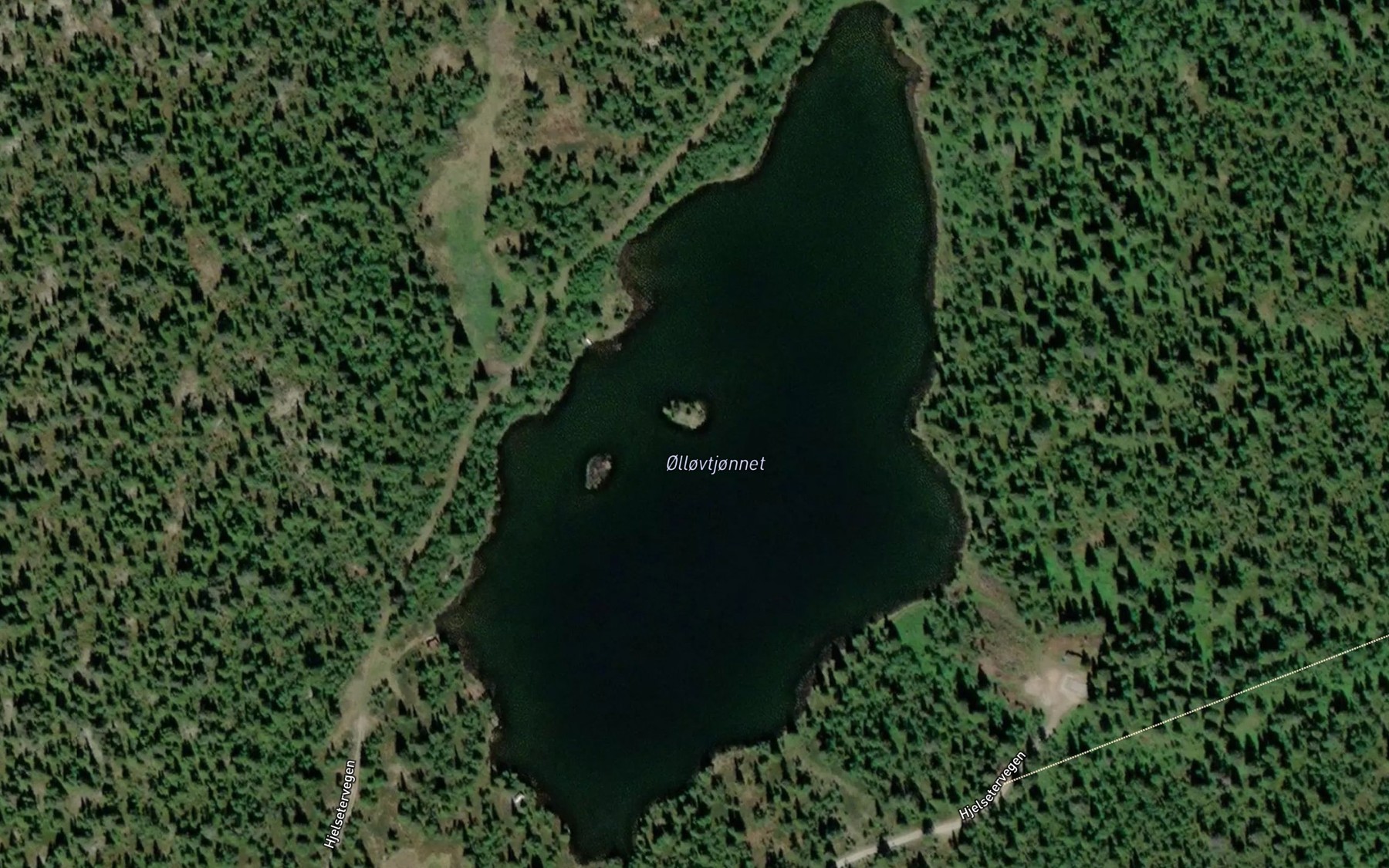 Satellite map of the Ollovtjornet