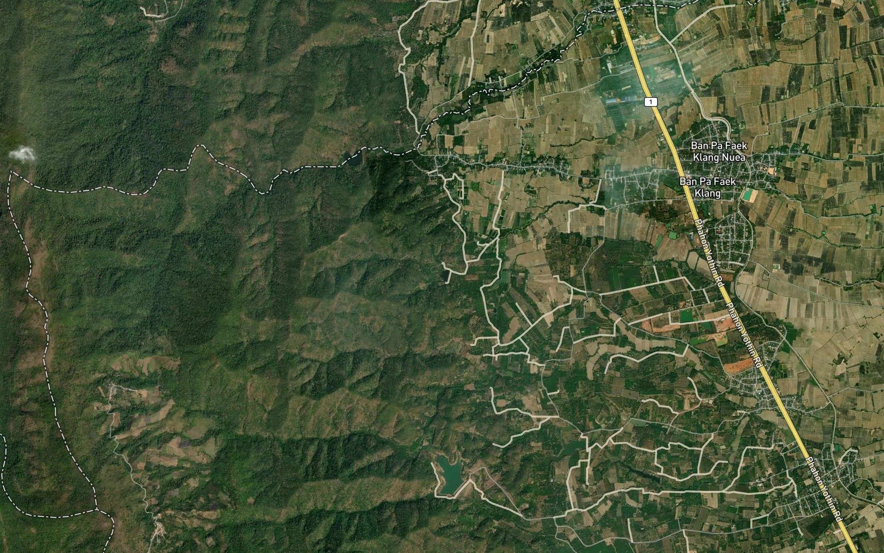 Satellite map of the Ang Kep Nam Mae Yen