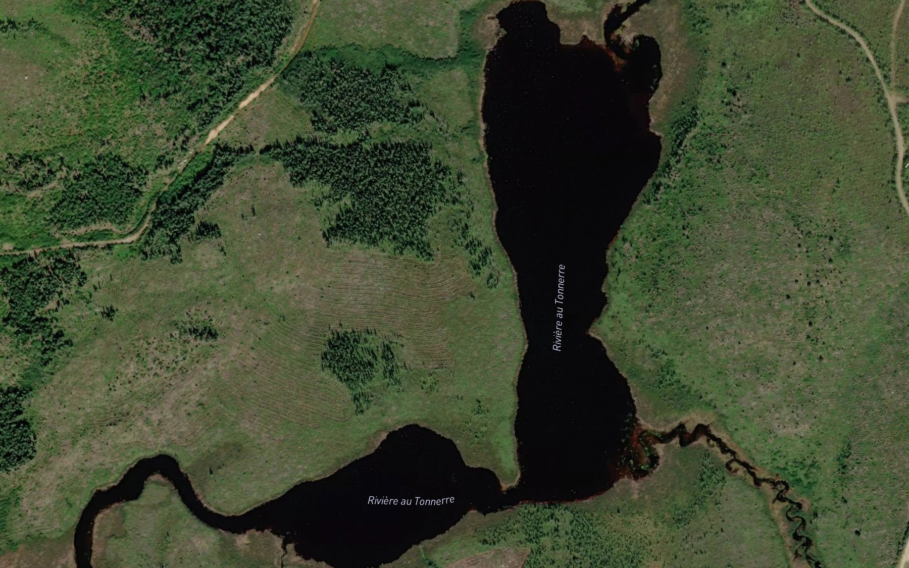 Satellite map of the Lac Indra