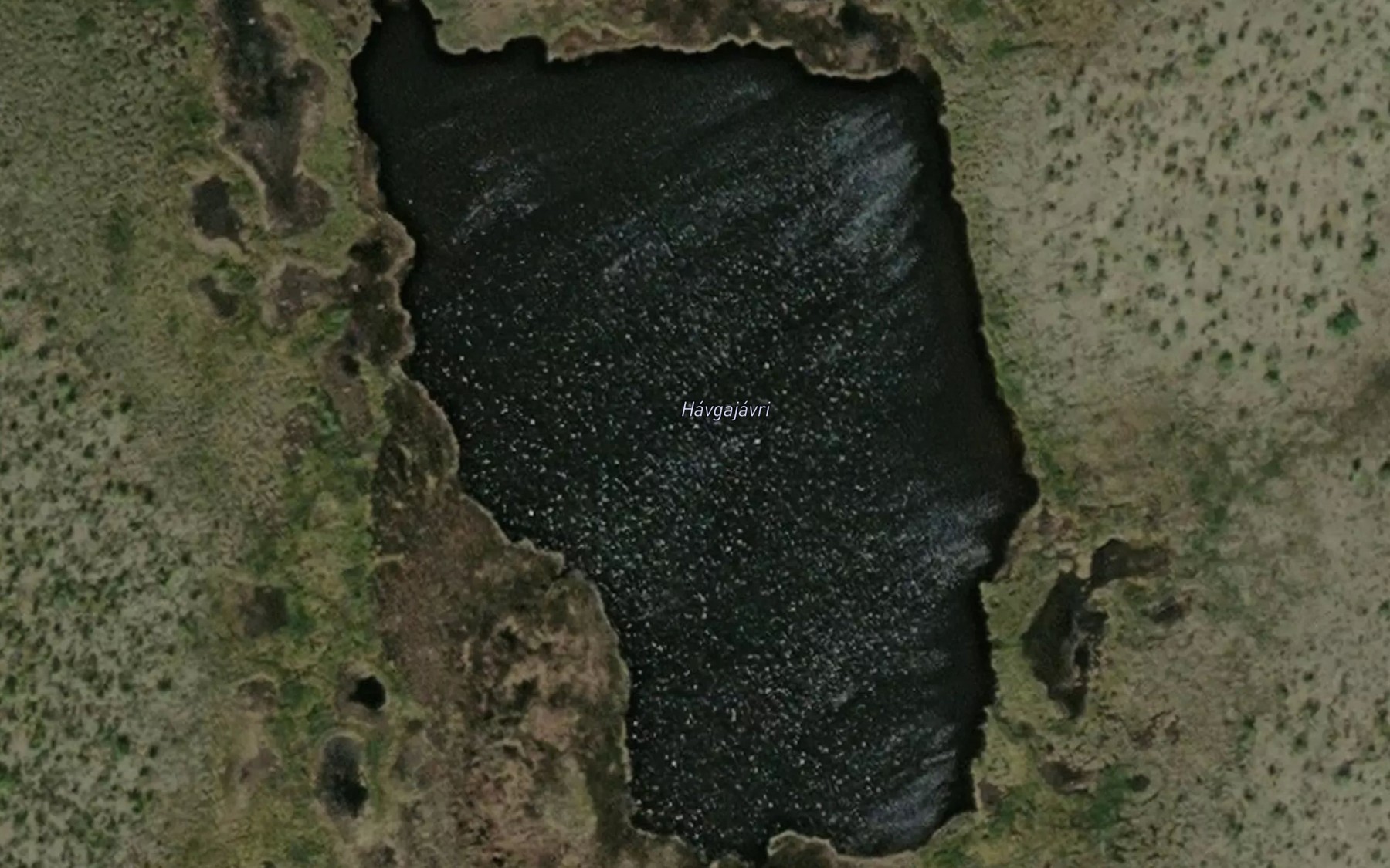 Satellite map of the Havgajavri