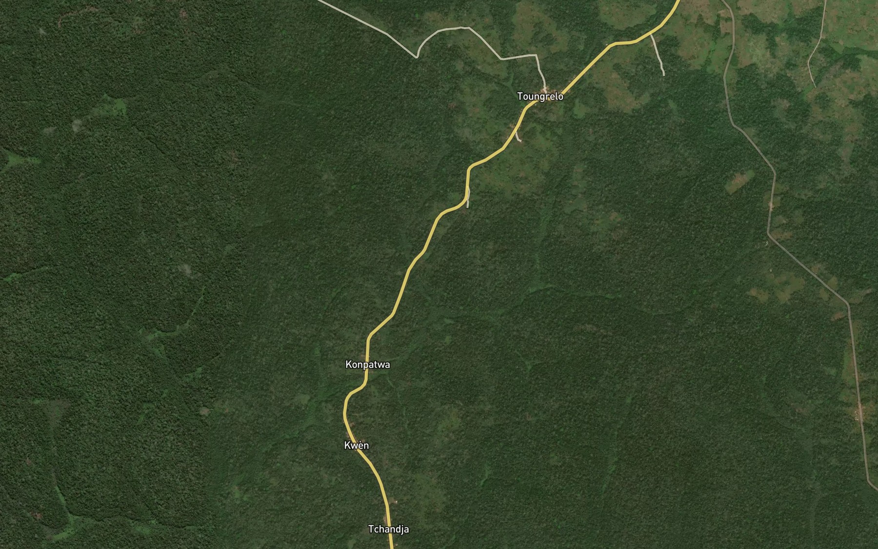 Satellite map of the Sotelo