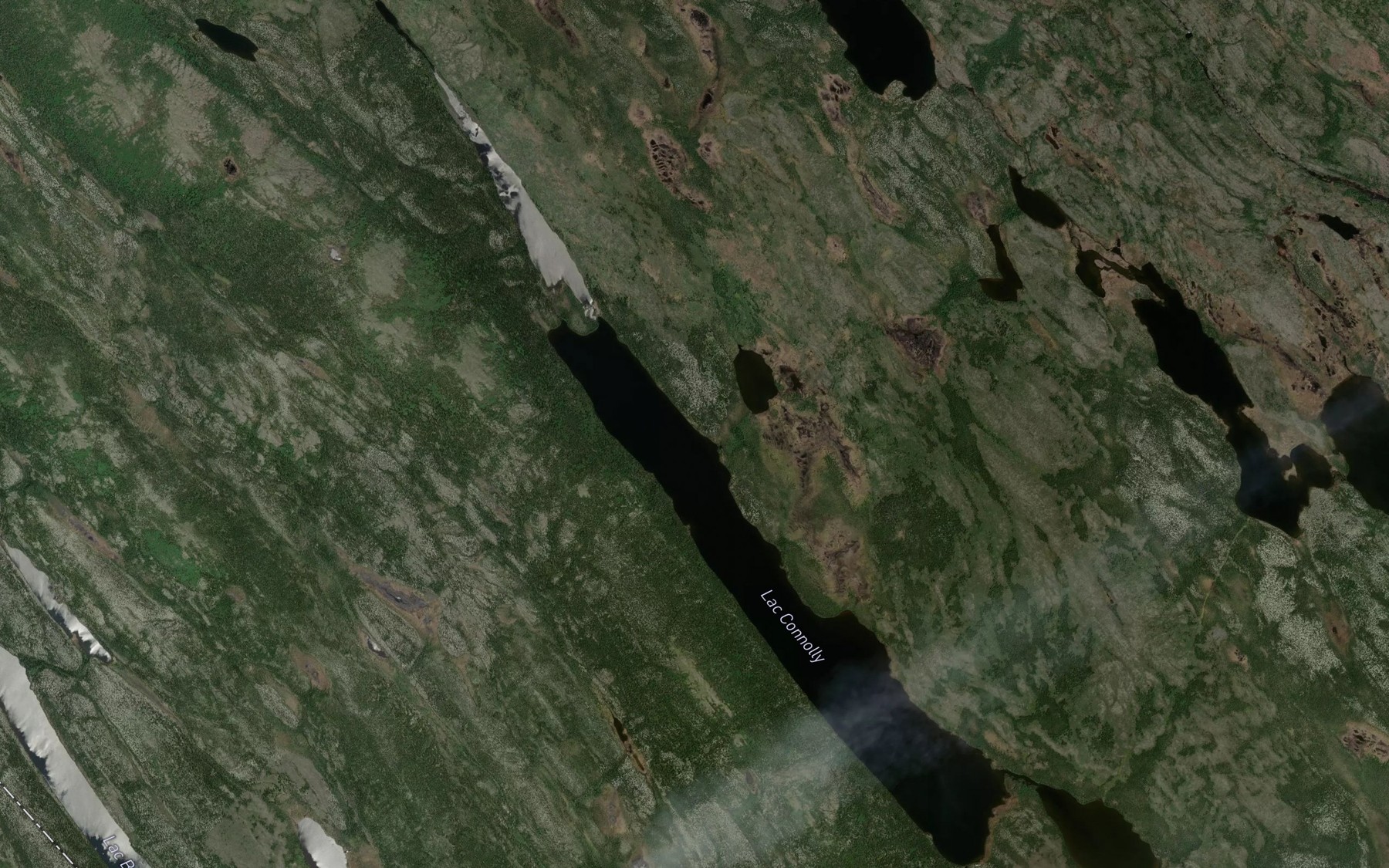 Satellite map of the Lac Connolly