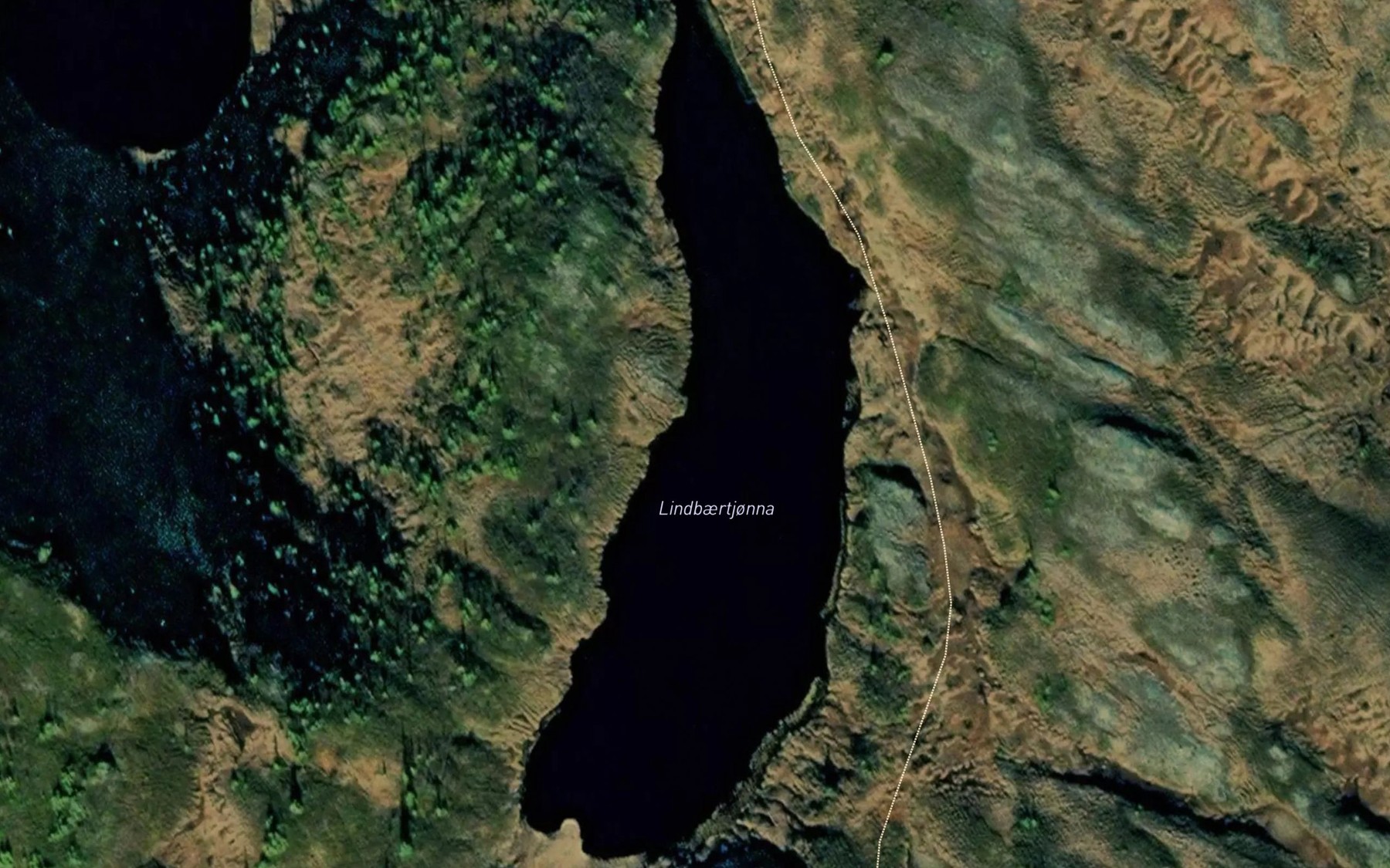 Satellite map of the Lindbaertjonna