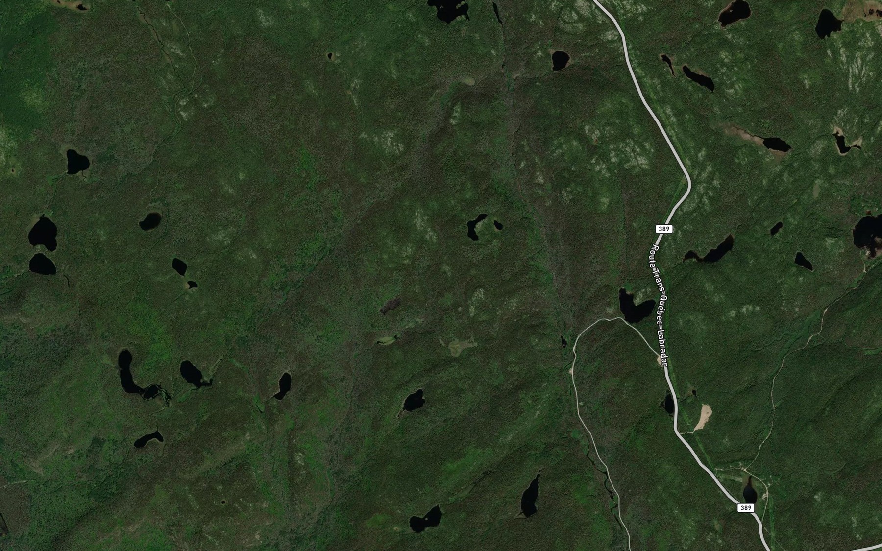 Satellite map of the Lacs du Hibou