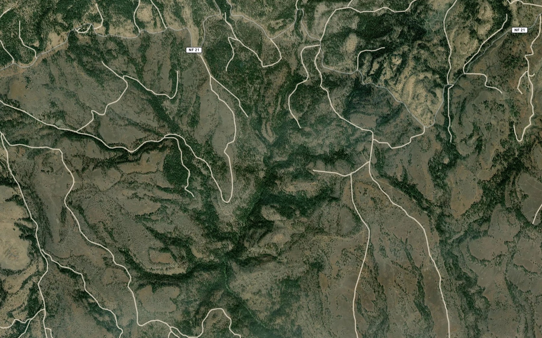 Satellite map of the Wildcat Creek