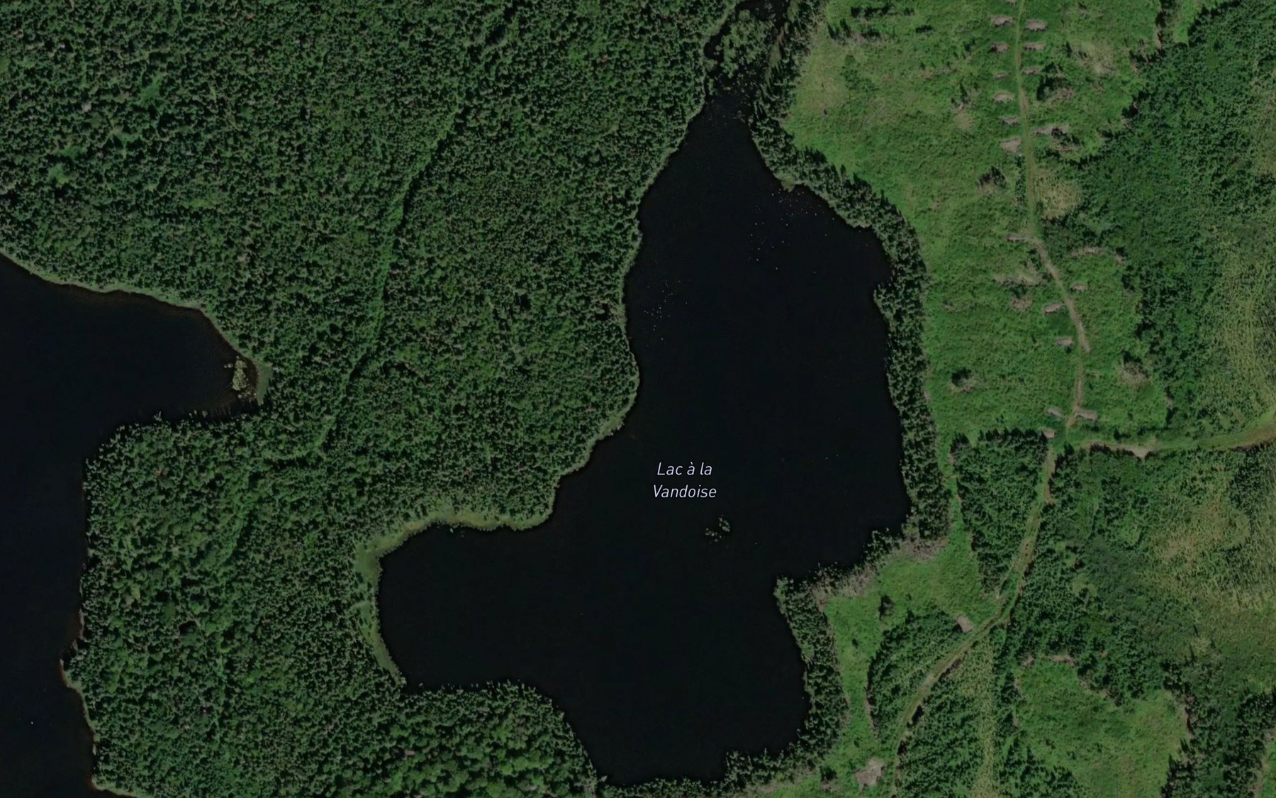 Satellite map of the Lac a la Vandoise