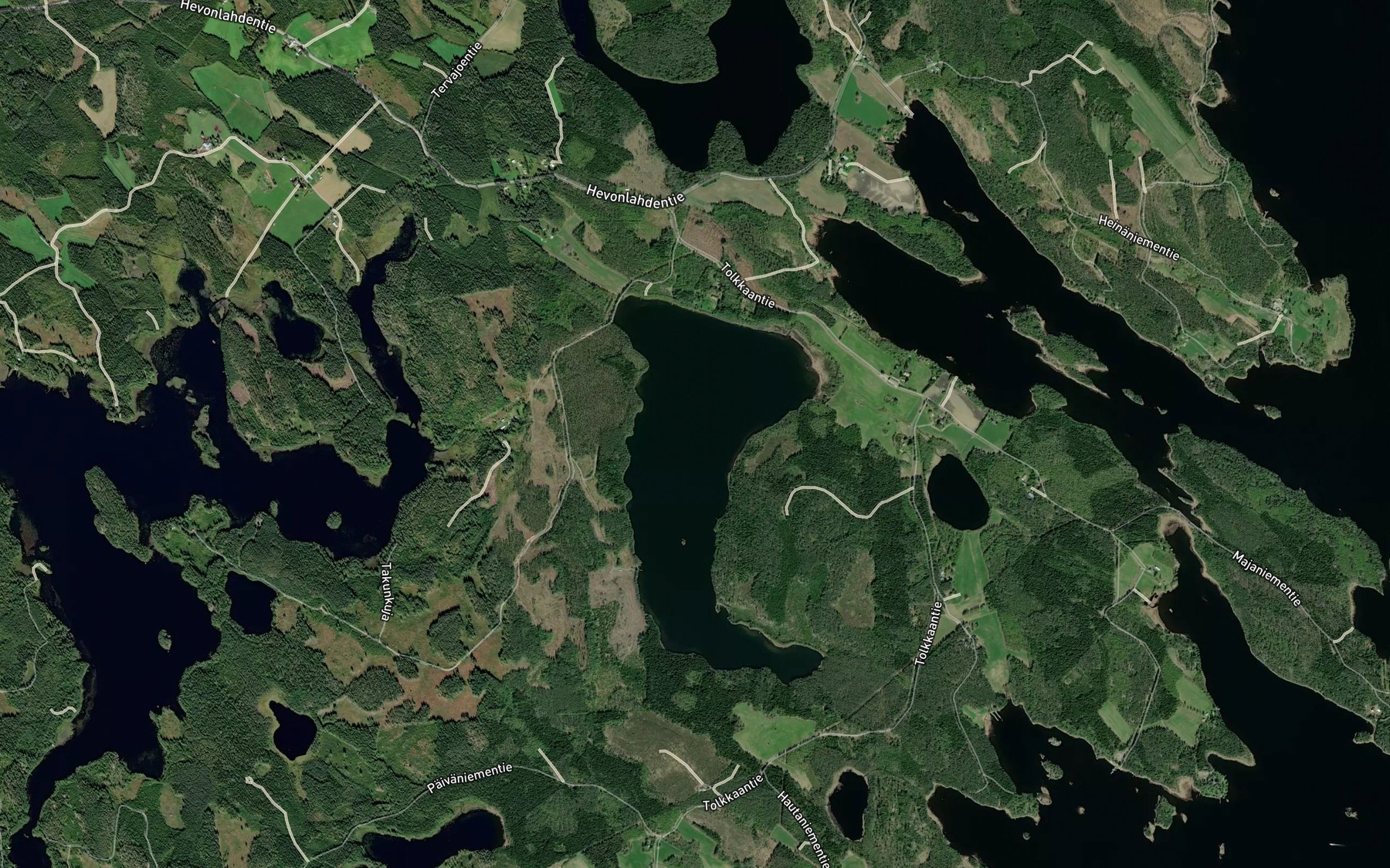 Satellite map of the Hepojarvi