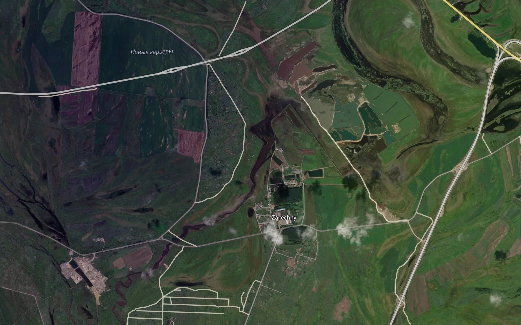 Satellite map of the Ozero Medyanskoye