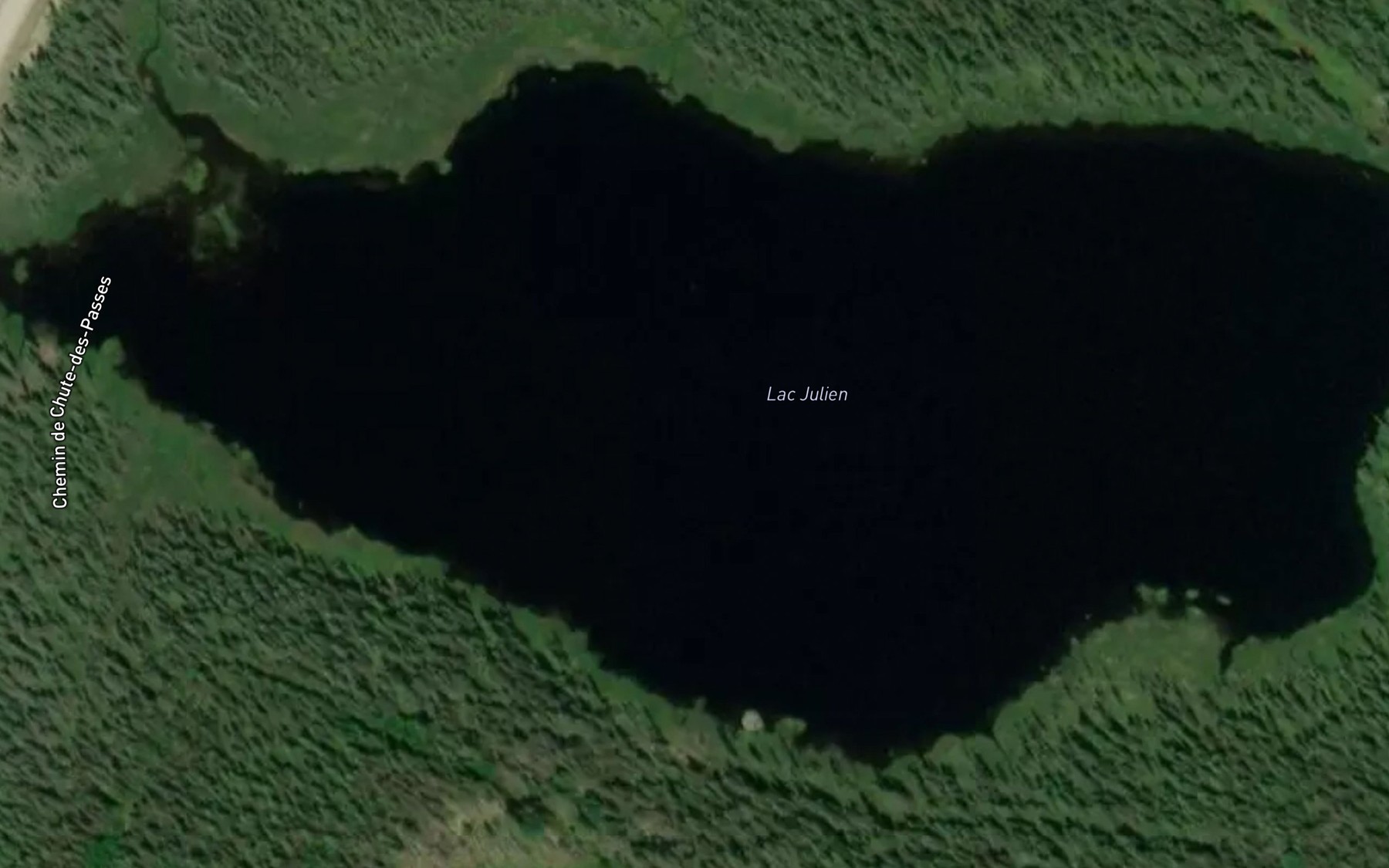 Satellite map of the Lac Julien