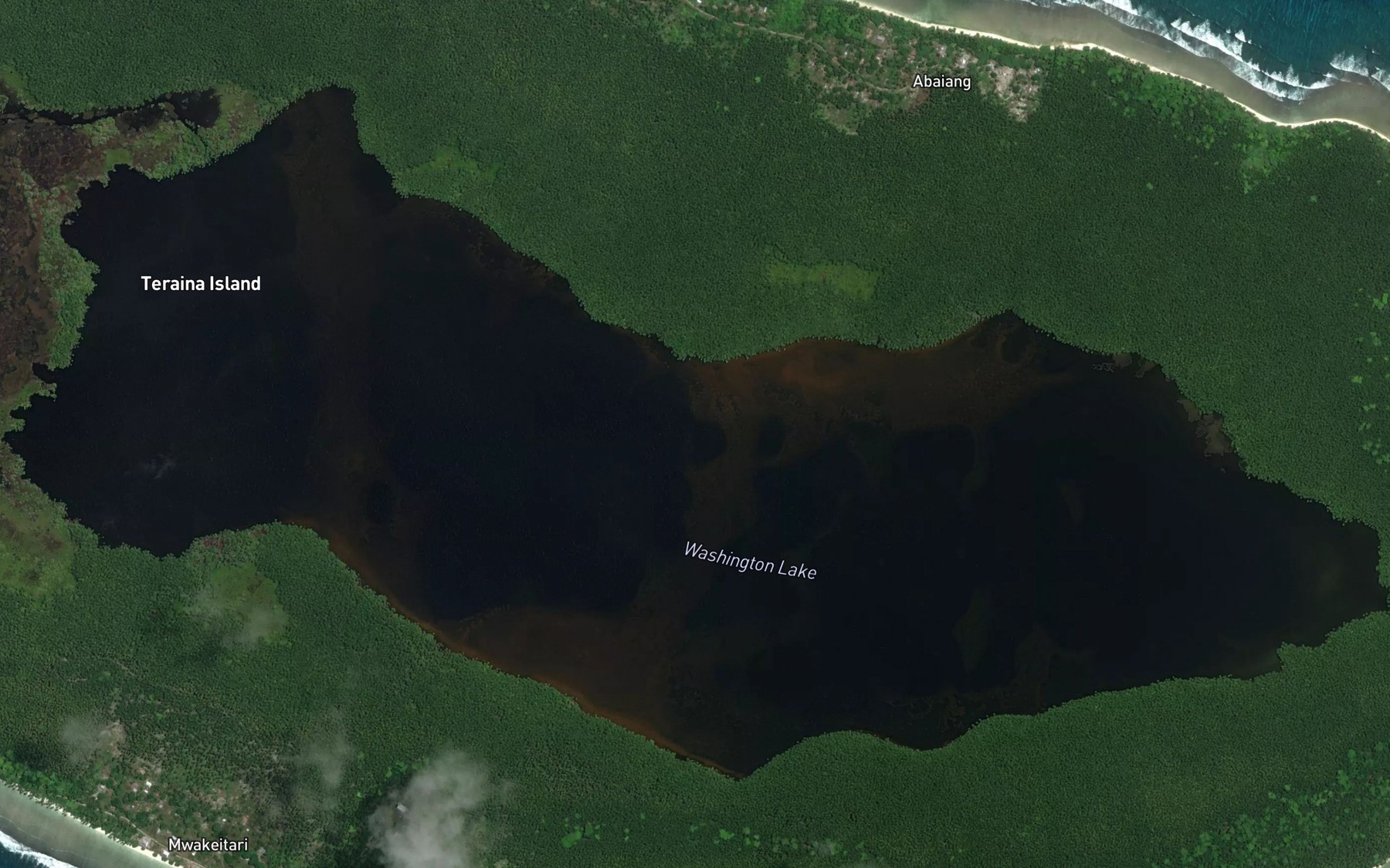 Satellite map of the Permanent Freshwater Lake