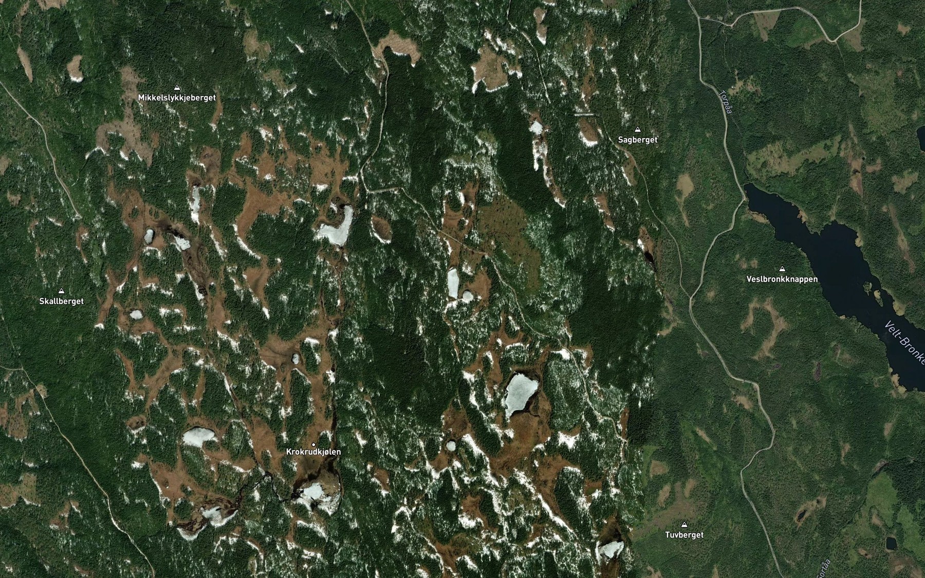 Satellite map of the Klovmyrtjerna
