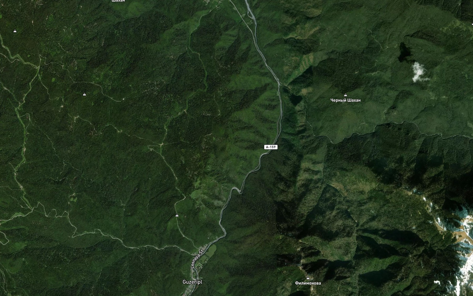 Satellite map of the Zholobnaya