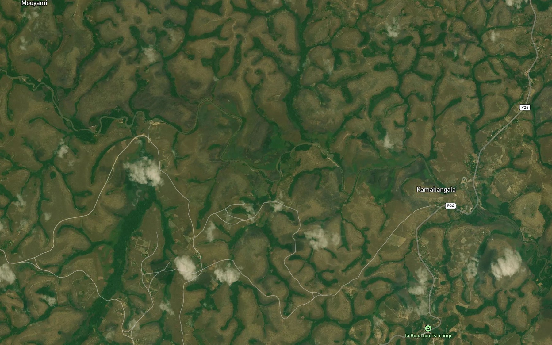 Satellite map of the Loukoko