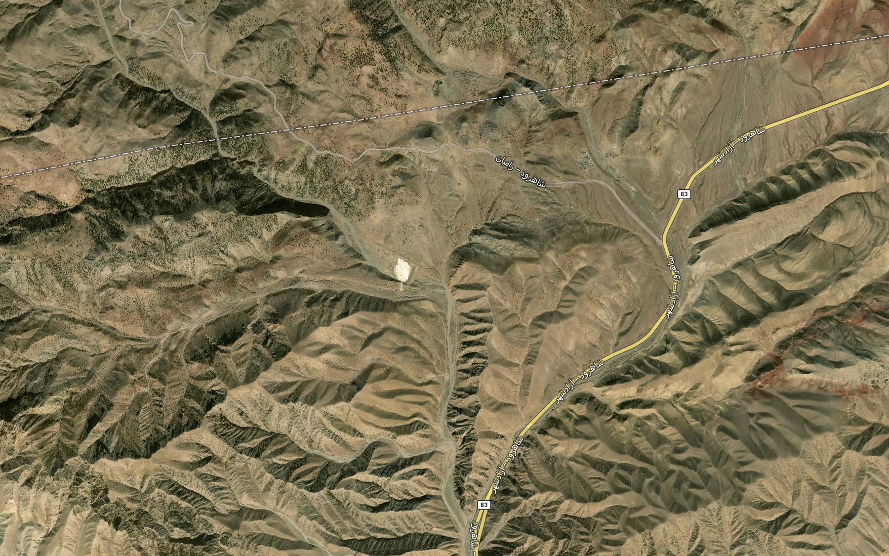 Satellite map of the Cheshmeh-ye Adam