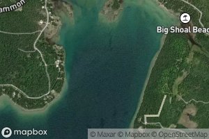 Satellite map of the Big Shoal Cove