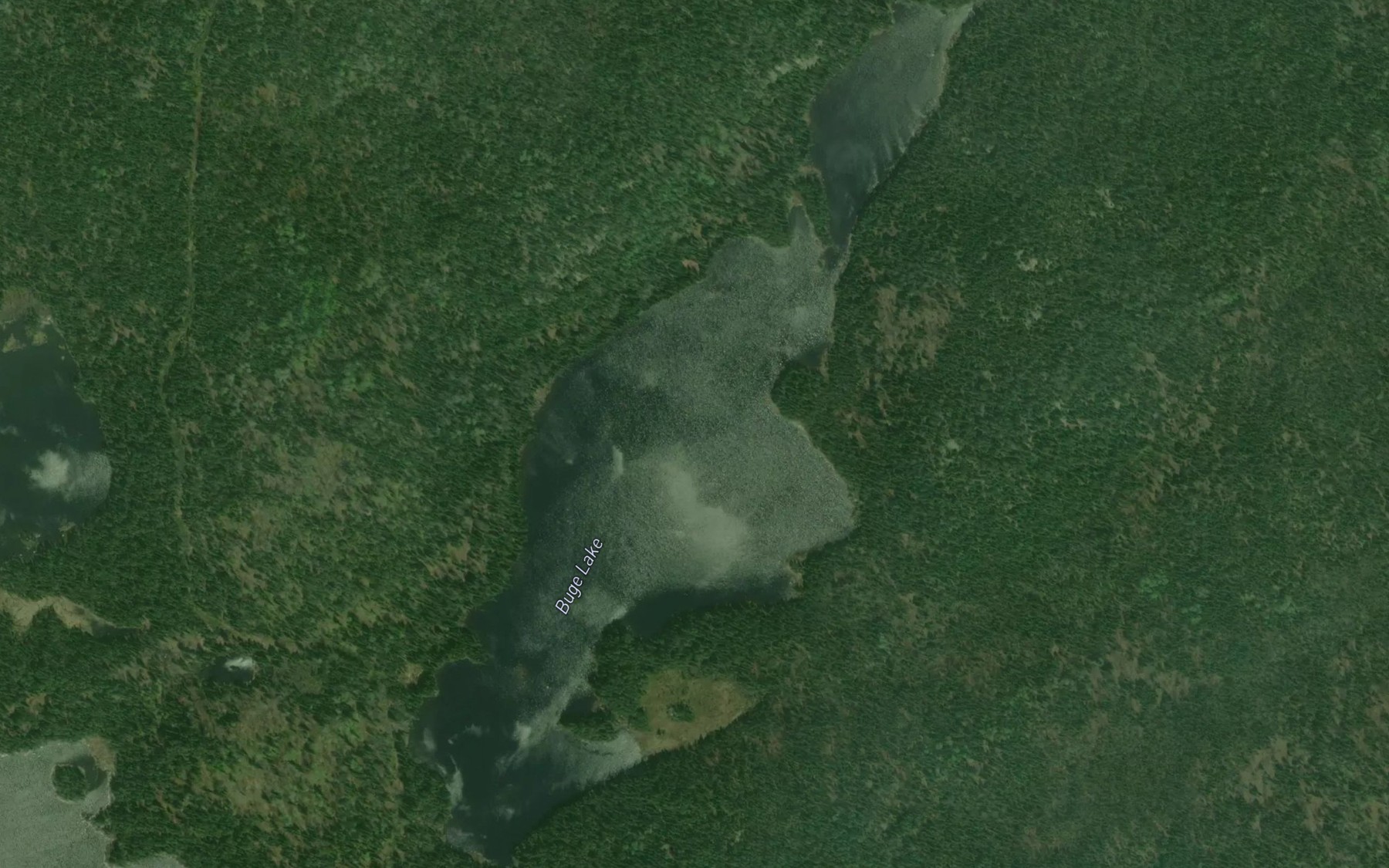 Satellite map of the Buge Lake