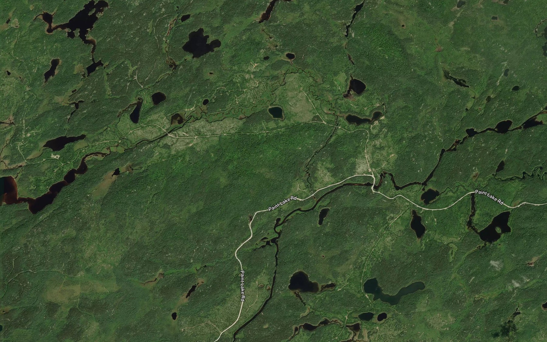 Satellite map of the Iron Creek