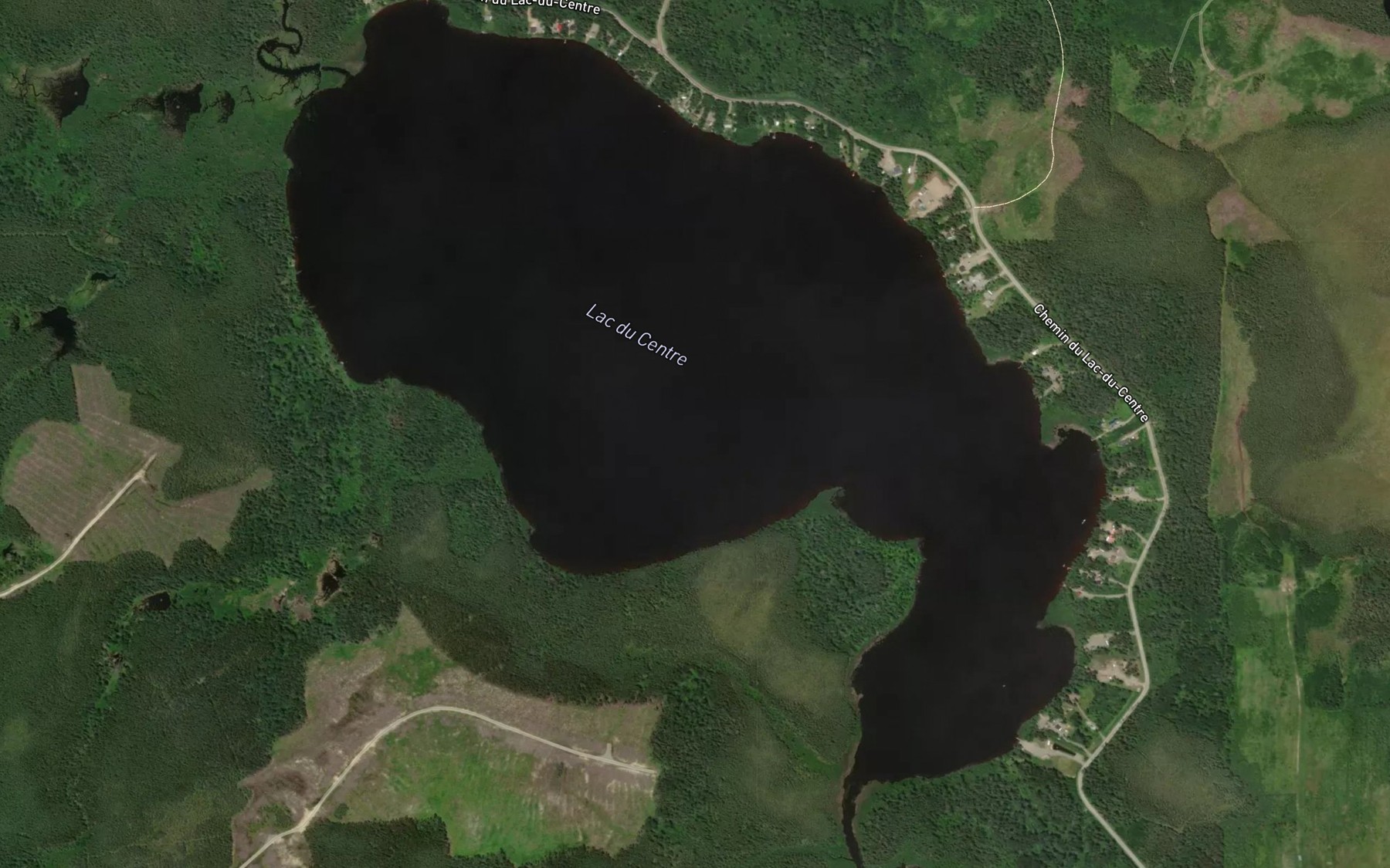 Satellite map of the Lac du Centre
