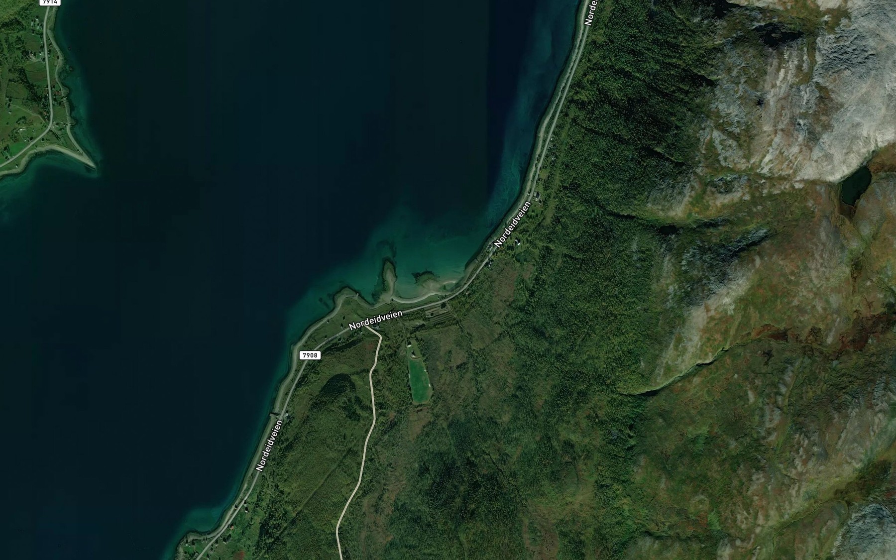 Satellite map of the Nordleira